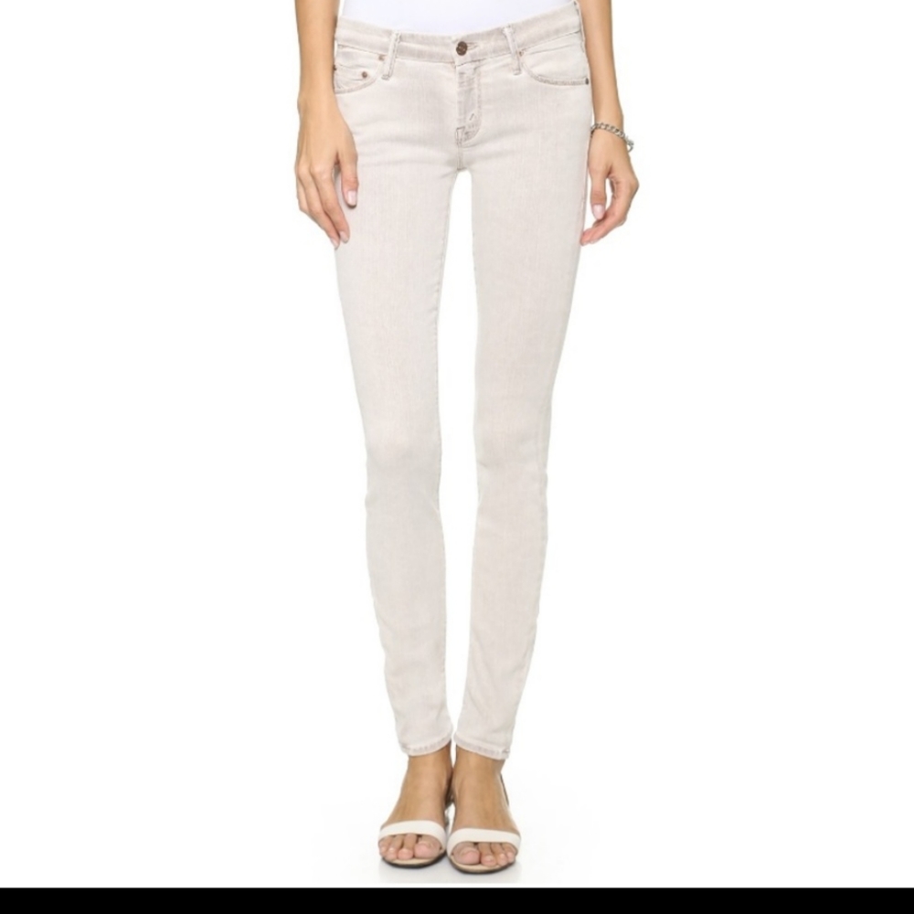 Mother the looker skinny jeans driftwood